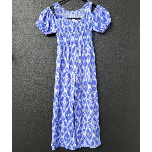 Zara Other - Zara Girls Jumpsuit Size 6 Blue Boho Print One-Piece